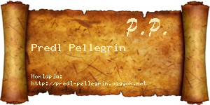Predl Pellegrin névjegykártya
